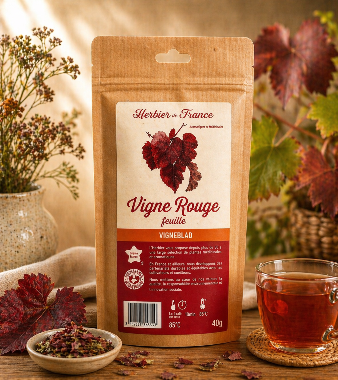 VIGNE ROUGE (Feuille)