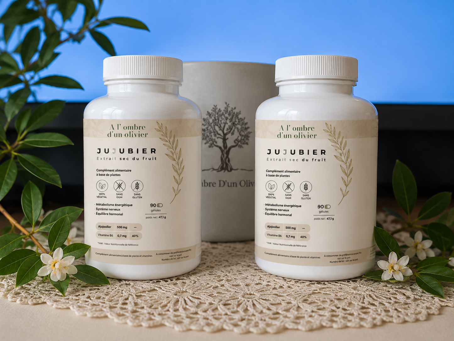 JUJUBIER ×2 (extrait sec du fruit)90 gelules.( 3 mois ) (Le 2 ème a -50%)