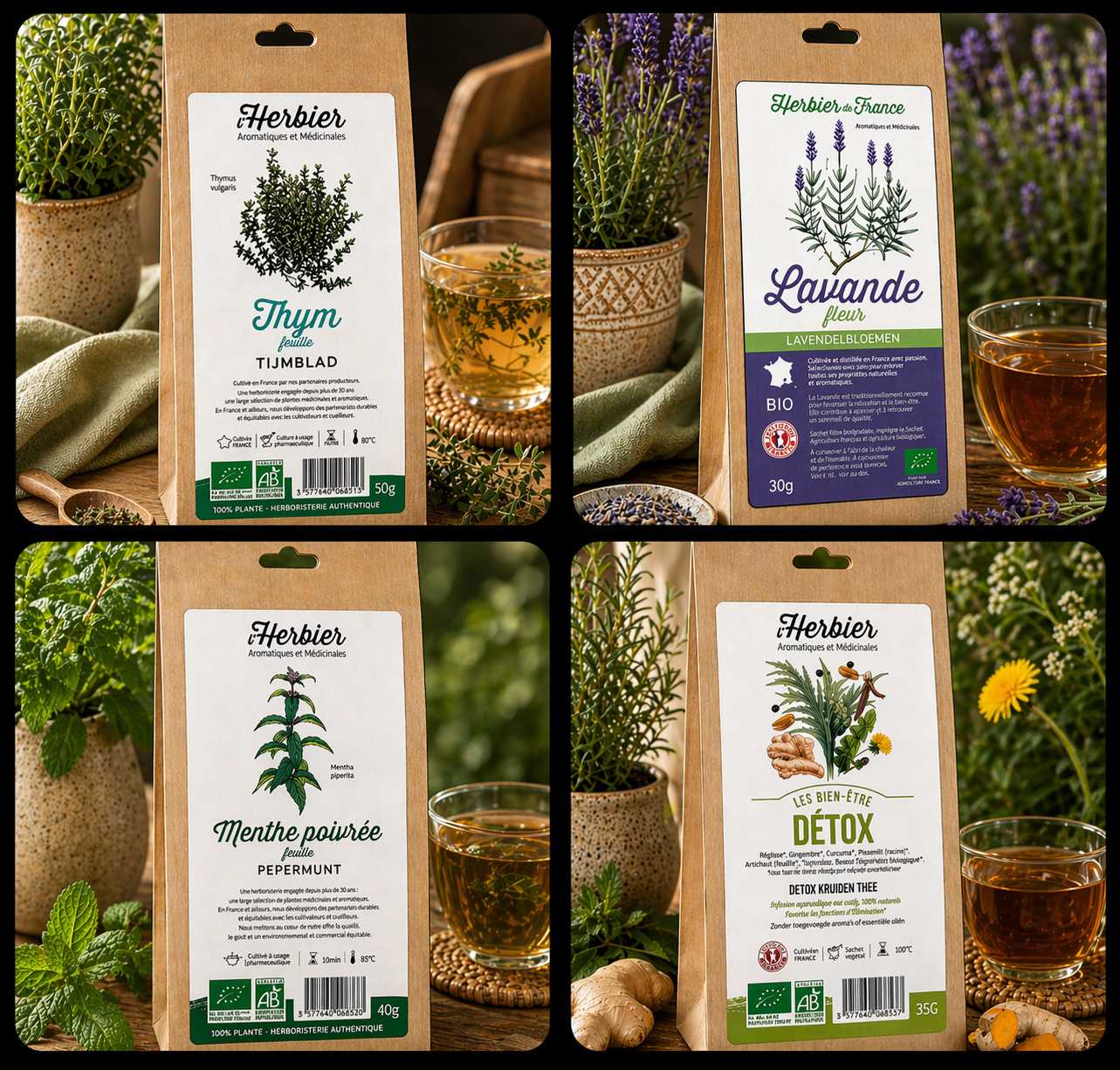 LES TISANES ET INFUSIONS