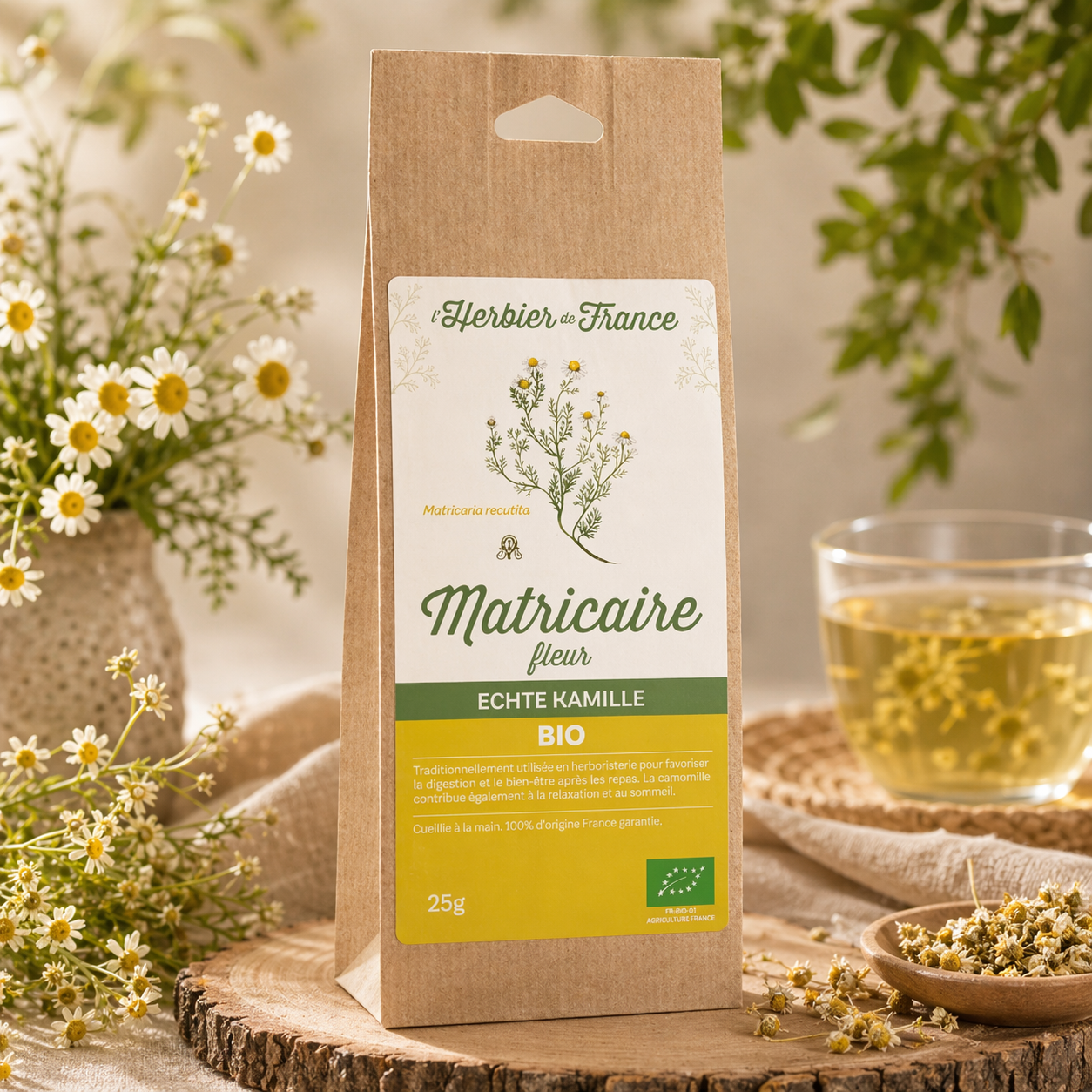CAMOMILLE MATRICAIRE (Feuille)