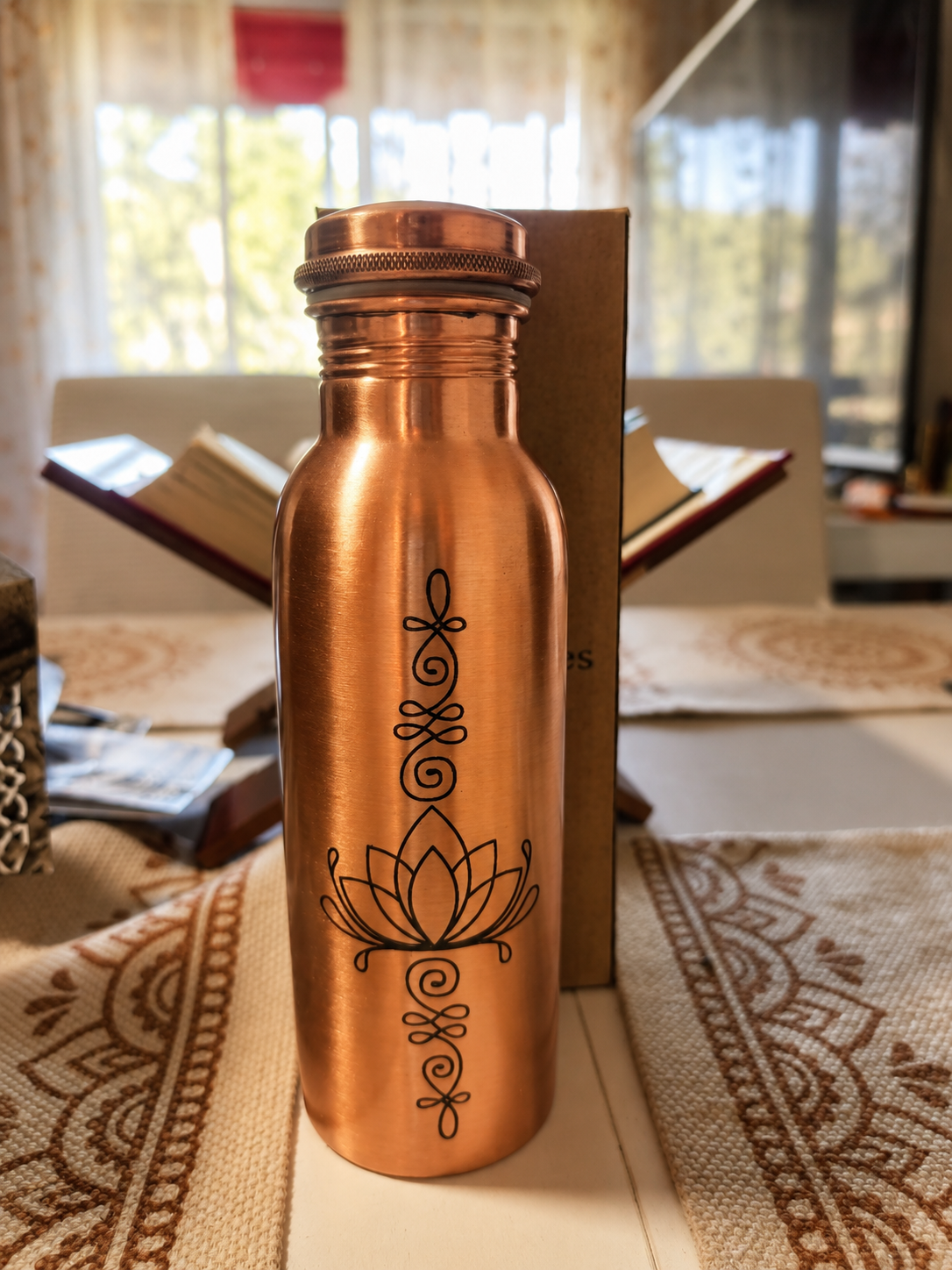 BOUTEILLE CUIVRE LOTUS 500 ml