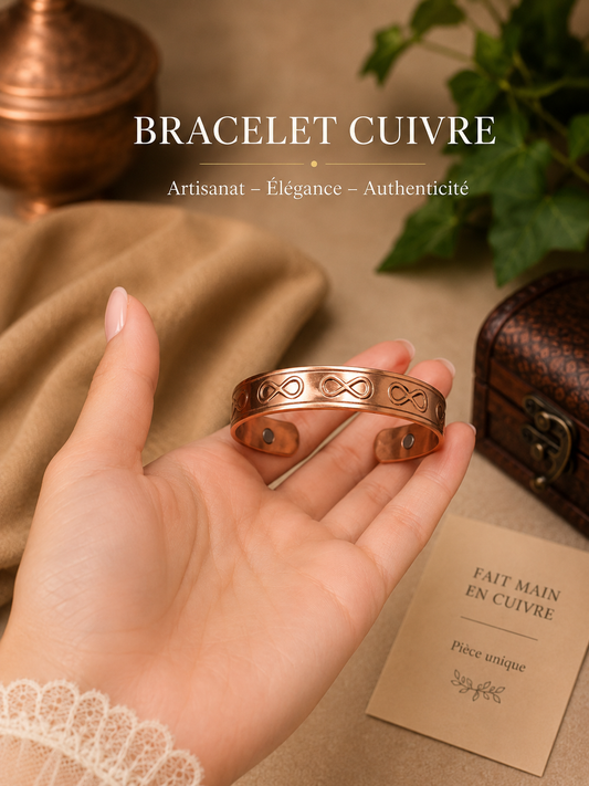 BRACELET CUIVRE INFINI MAGNÉTIQUE