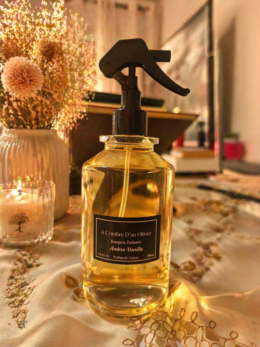 SPRAY LINGE AMBRE VANILLE 300ML