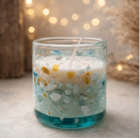 BOUGIE BOIS DE OUD VERRE SOUFFLÉ 1 MÈCHE