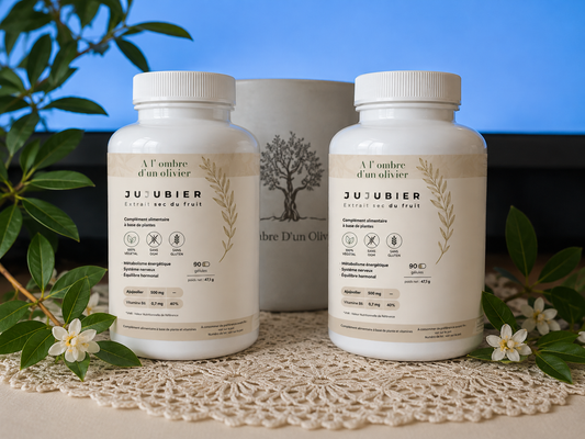 JUJUBIER  ×2 (extrait sec du fruit)90 gelules.( 3 mois ) (Le 2 ème a -50%)