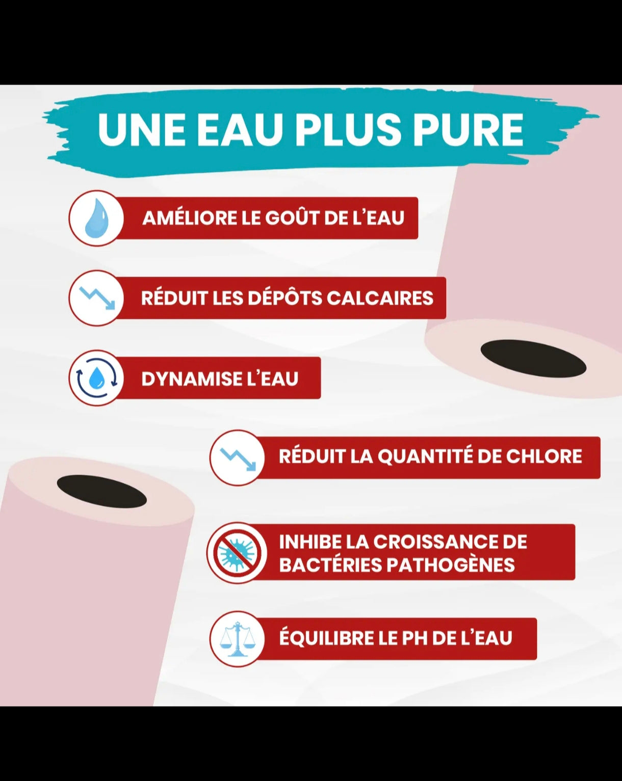PERLES DE CÉRAMIQUE ROSE EM *15