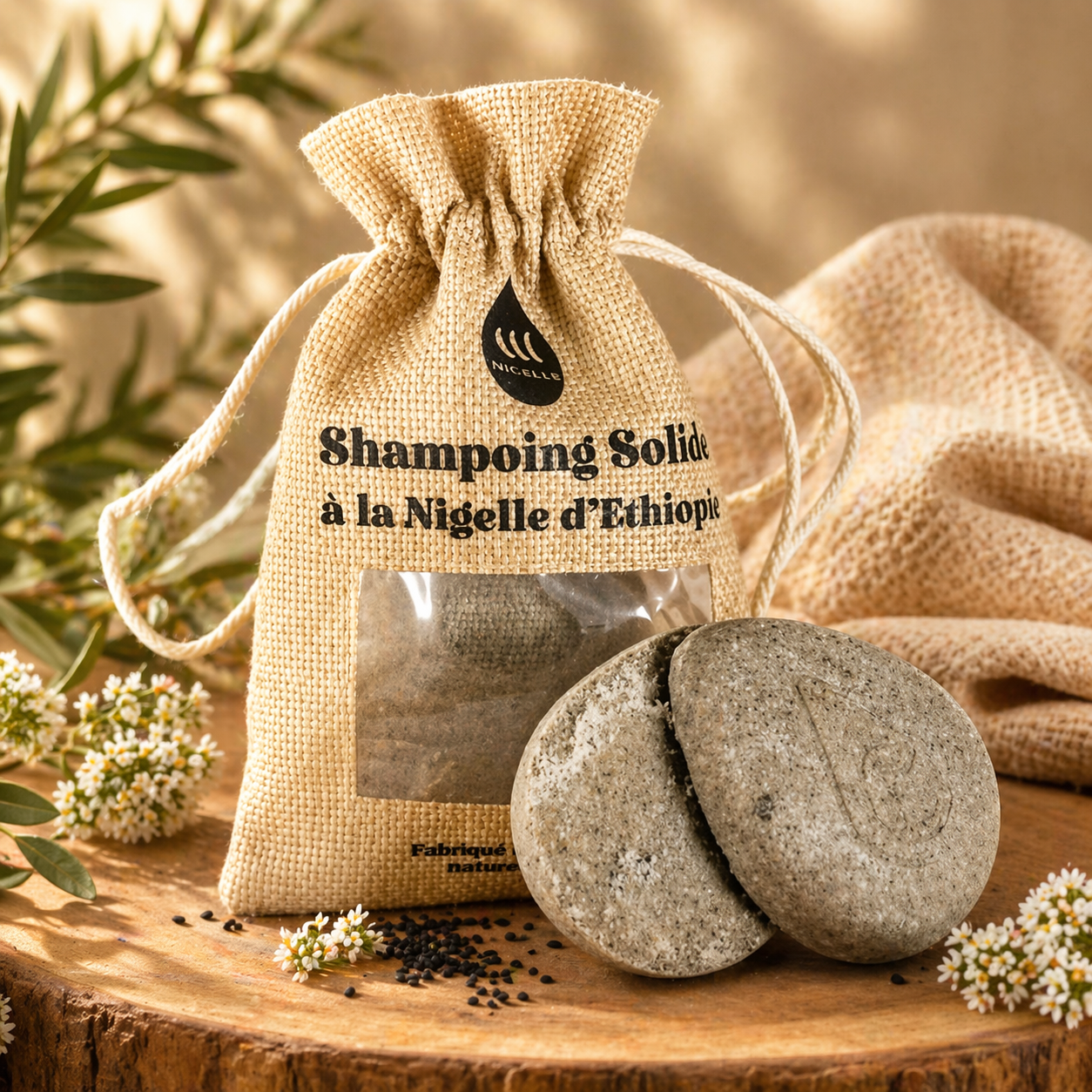 SHAMPOOING SOLIDE A LA NIGELLE D'ÉTHIOPIE
